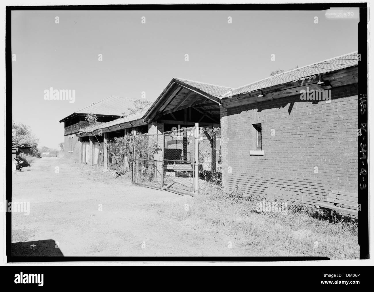 Vista obliqua del west elevazione - San Elizabeths Hospital, stabile, 2700 Martin Luther King Jr. Avenue a Sud-est di Washington, Distretto di Columbia, DC Foto Stock