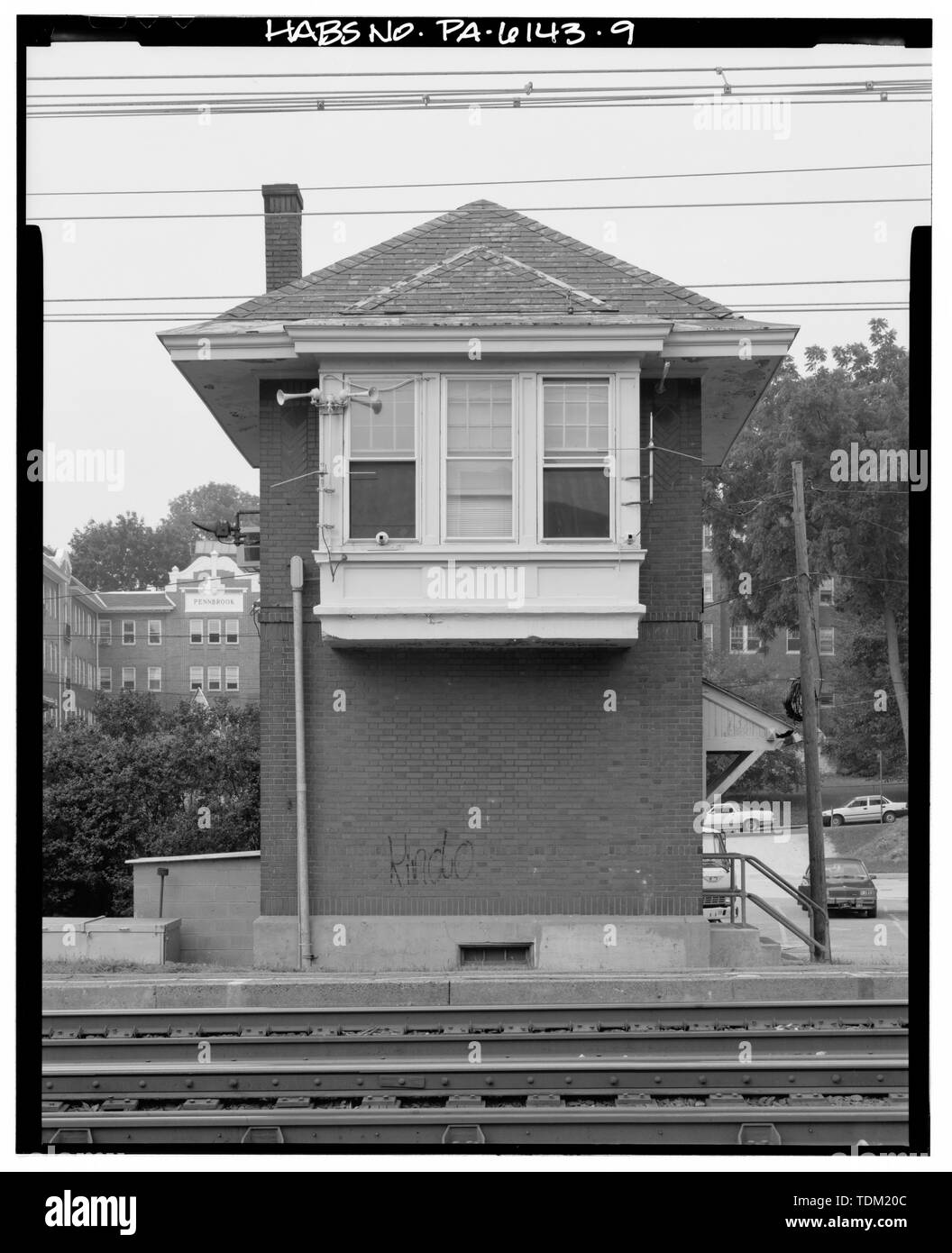 - Overbrook Railroad Station, City Avenue a sessanta-terza strada, Philadelphia, Contea di Philadelphia, PA Foto Stock