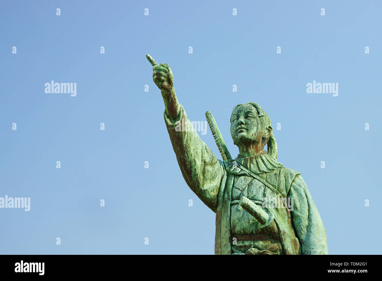 Statua di amakusa Shiro Foto Stock