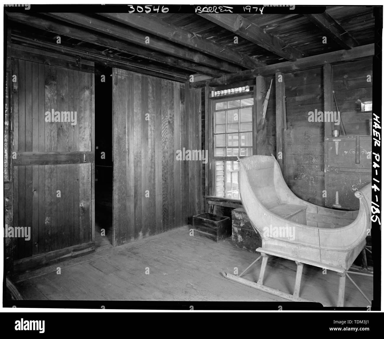 PAINT SHOP, angolo nordoccidentale. - Gruber opere del carro, Pennsylvania Route 183 e stato Hill Road a Ponte rosso di Park, Bernville, Berks County, PA Foto Stock