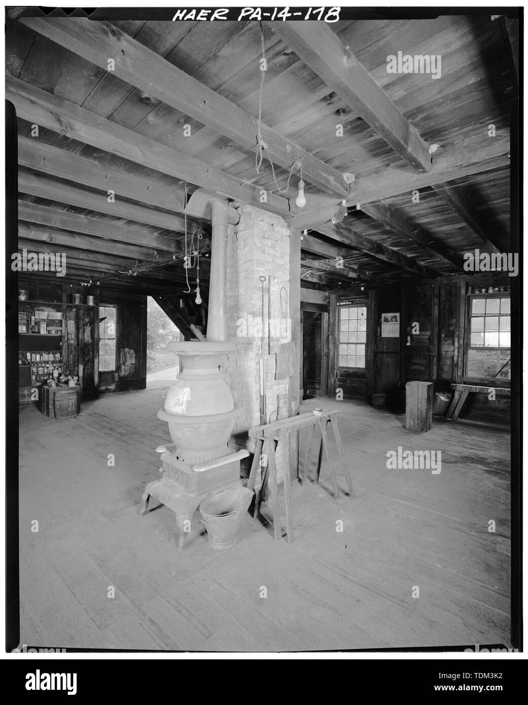 PAINT SHOP, angolo sud-ovest. - Gruber opere del carro, Pennsylvania Route 183 e stato Hill Road a Ponte rosso di Park, Bernville, Berks County, PA Foto Stock