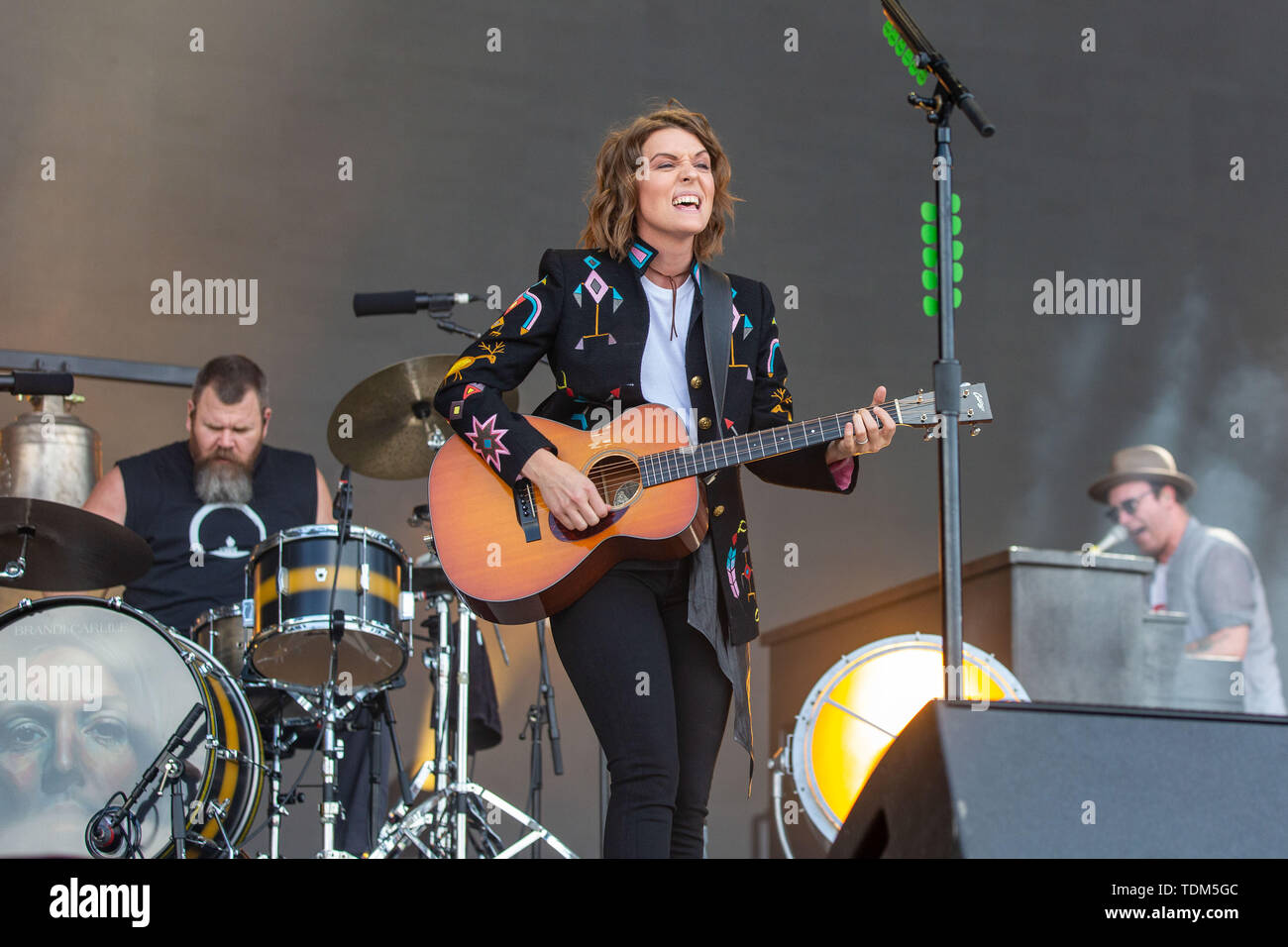 Giugno 16, 2019 - Manchester, Tennessee, Stati Uniti - Brandi Carlile durante la musica di Bonnaroo + Arts Festival di Manchester, Tennessee (credito Immagine: © Daniel DeSlover/ZUMA filo) Foto Stock