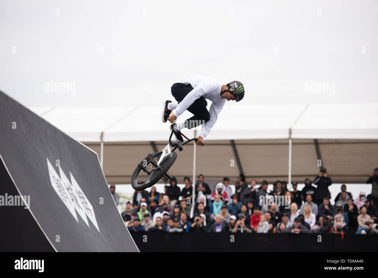 Difficile mountain bike moto estreme Foto Stock