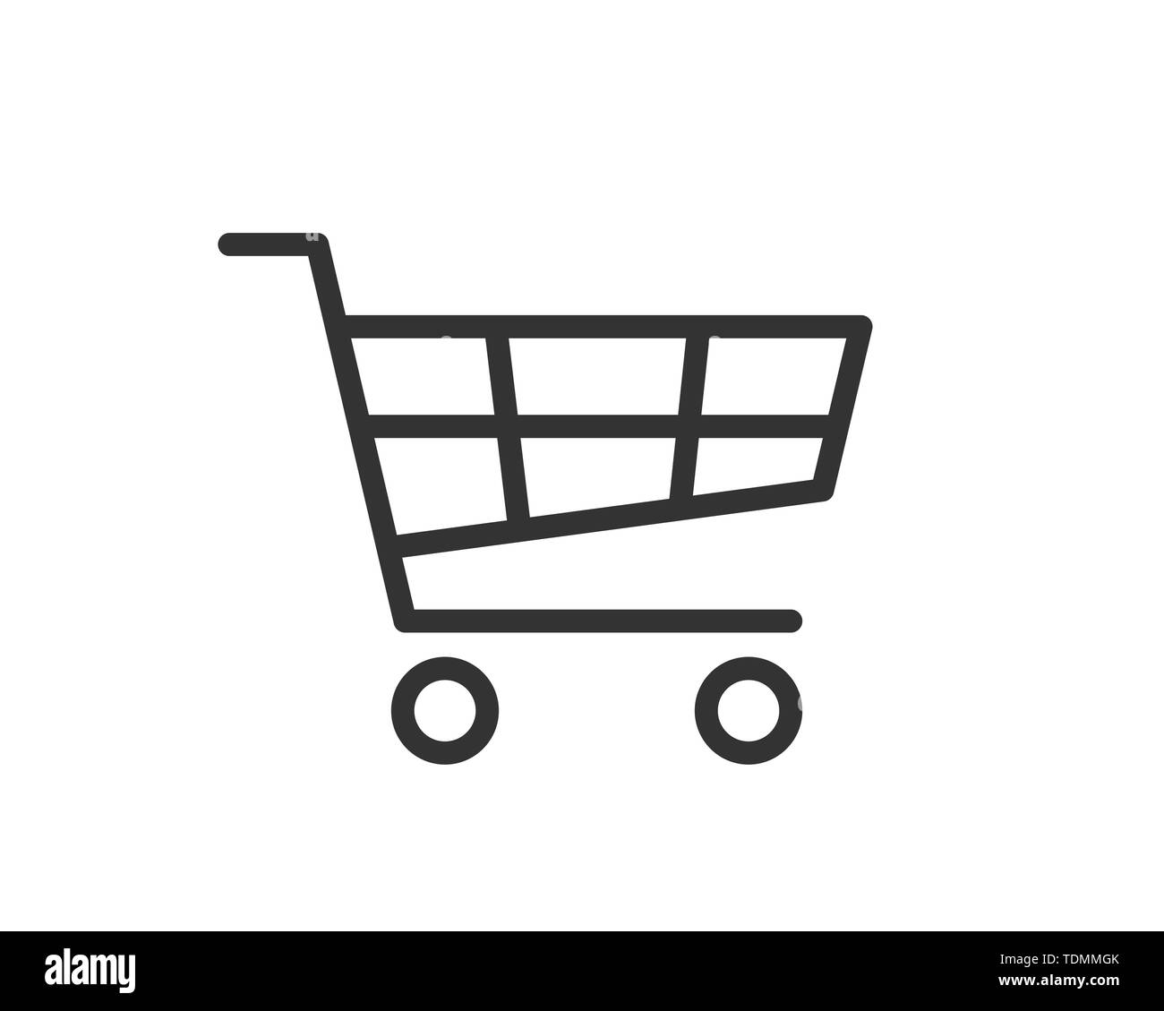 Icona del carrello vettore Illustrazione Vettoriale