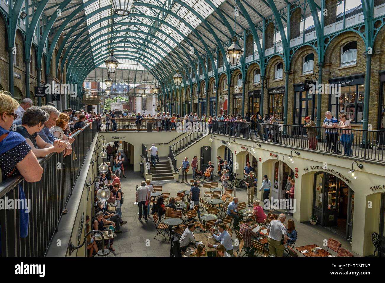 Sala mercato di Covent Garden di Londra, Inghilterra, Gran Bretagna Foto Stock