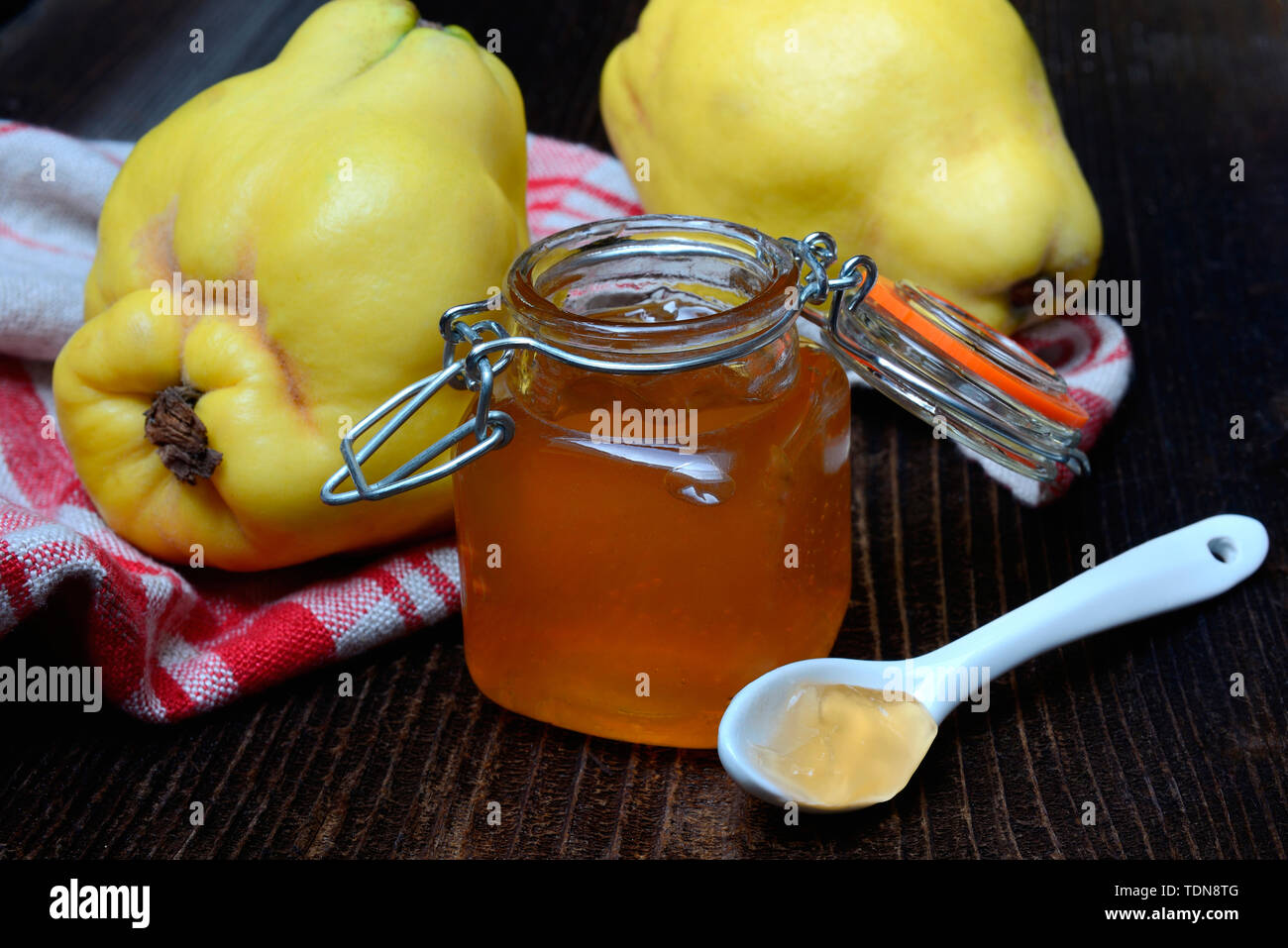 Quittengelee, Quitten, Cydonia oblonga Foto Stock