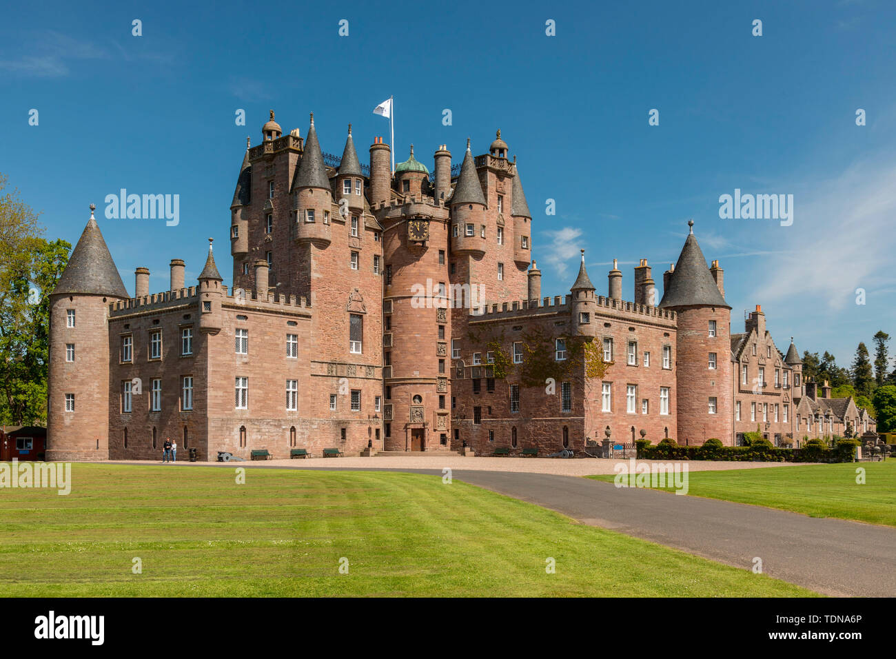 Glamis Castle, Aberdeenshire, Scotland, Regno Unito Foto Stock