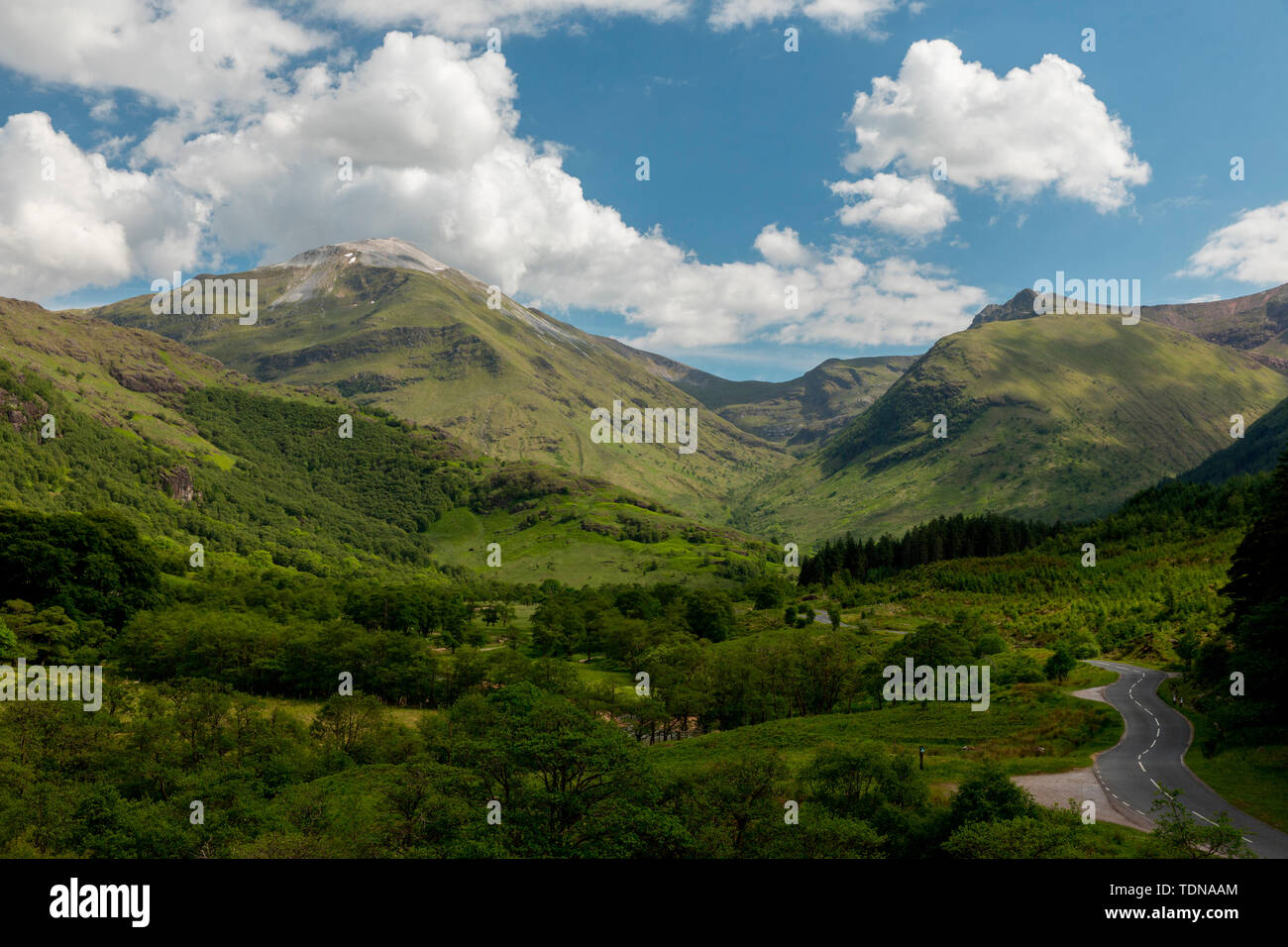 Glen Nevis, Highlands, Scotland, Regno Unito Foto Stock