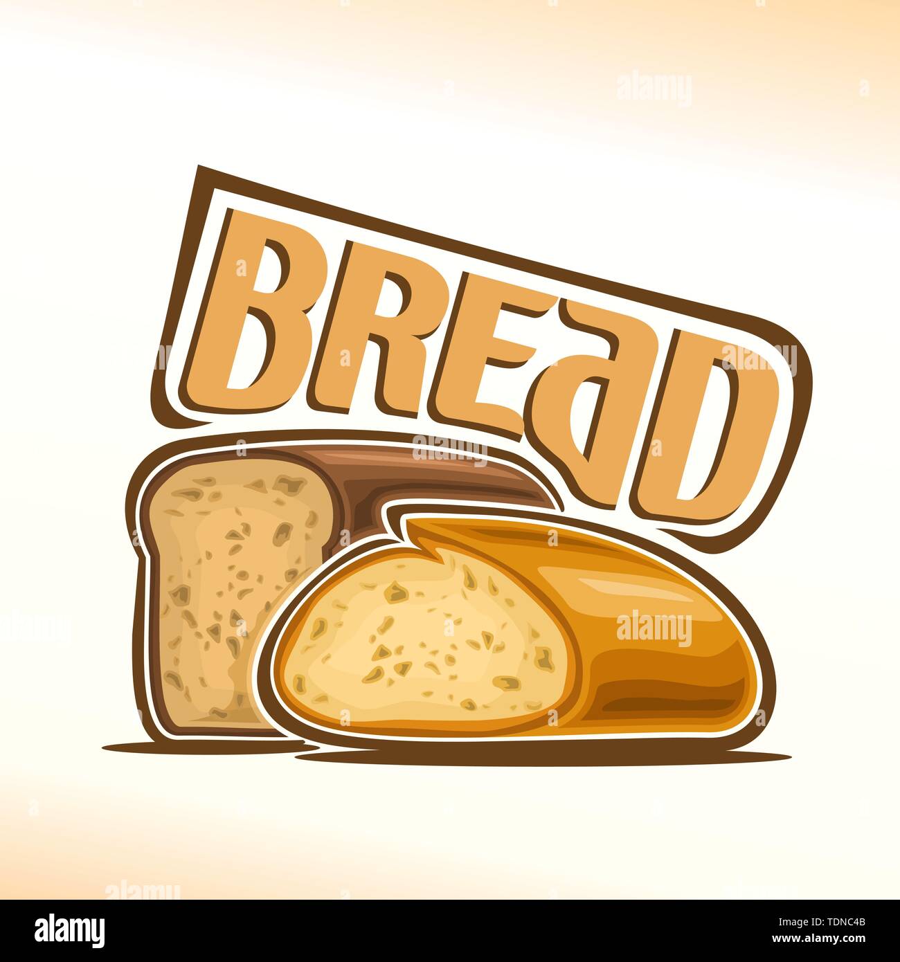 Il logo del vettore per il pane Illustrazione Vettoriale