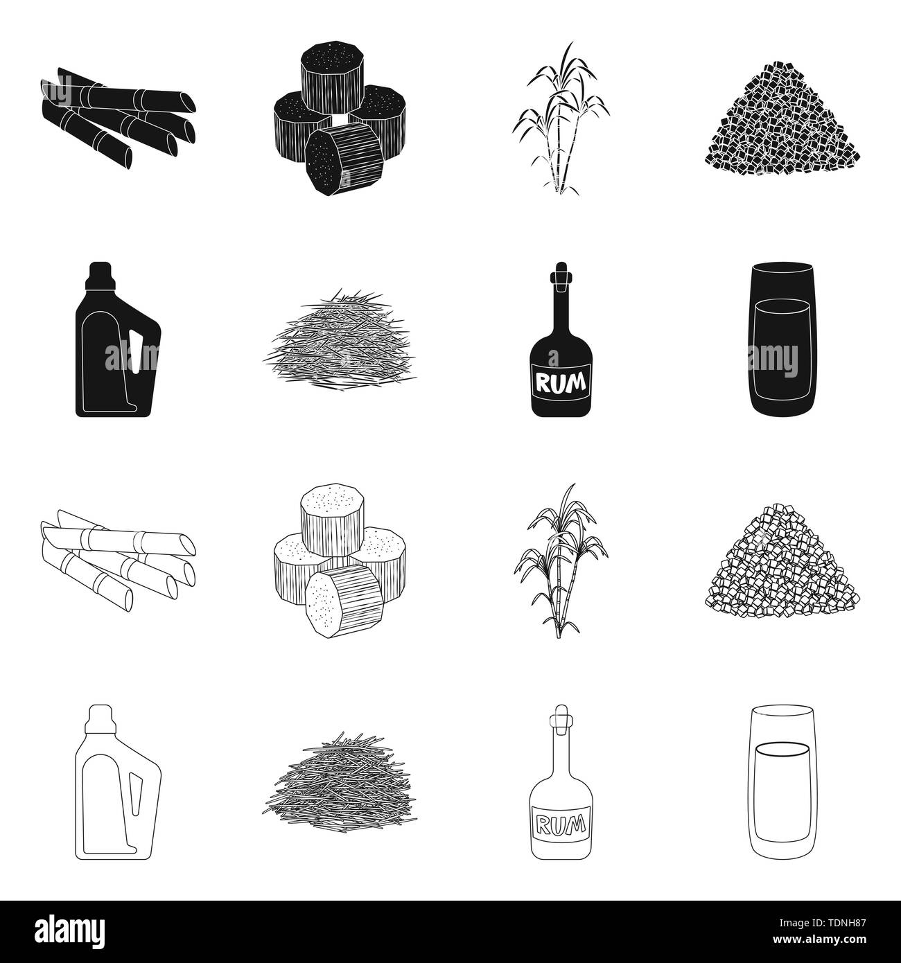 Il design del vettore di fattoria e simbolo dell'agricoltura. Raccolta di farm e tecnologia simbolo azionario per il web. Illustrazione Vettoriale