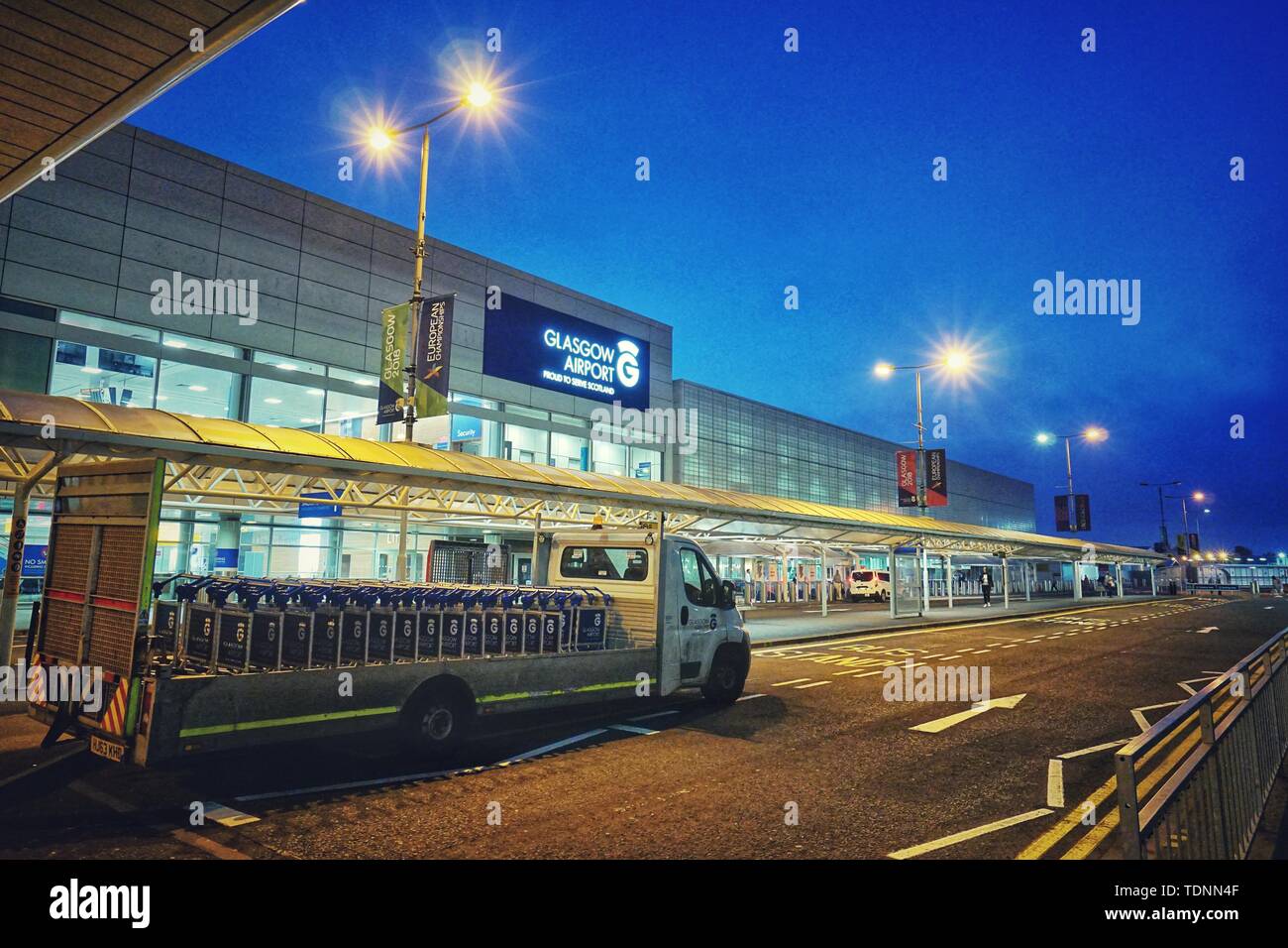 Aeroporto di Glasgow Foto Stock