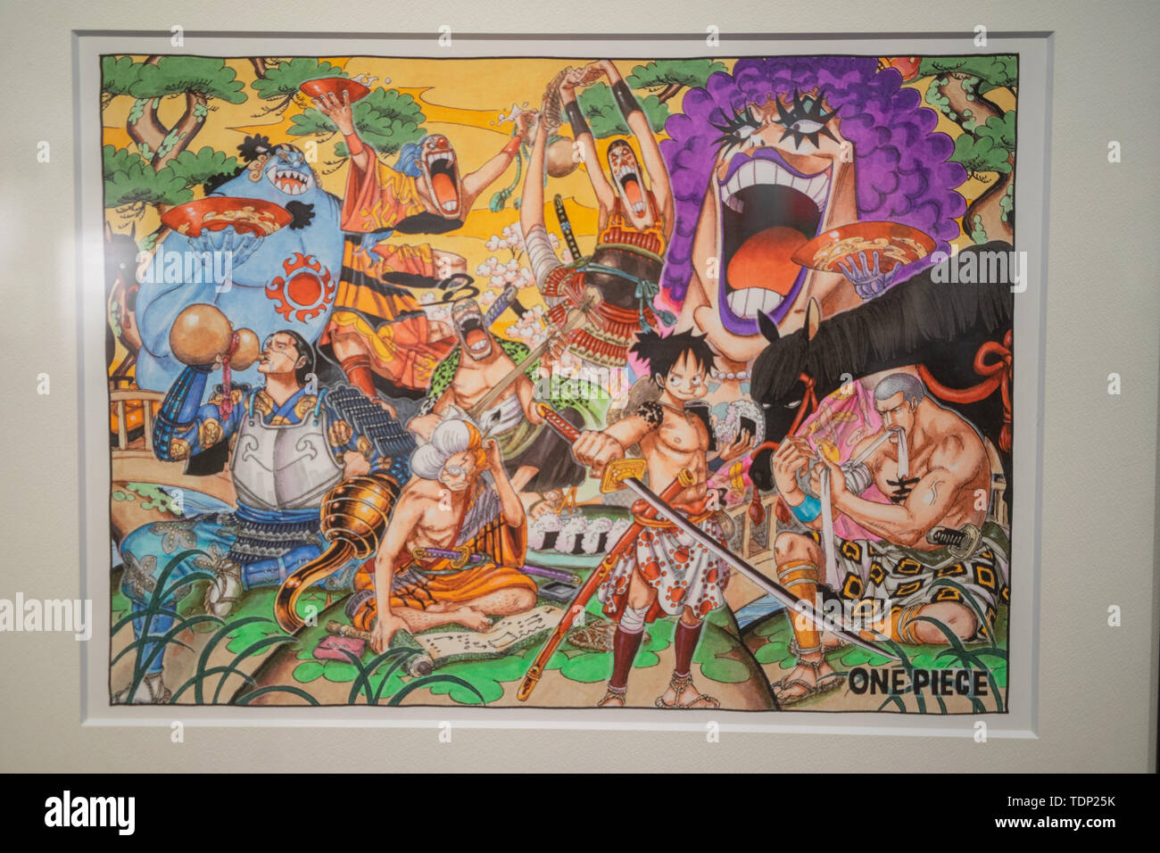 Un ritratto di famiglia del re del mare ladro. Foto Stock