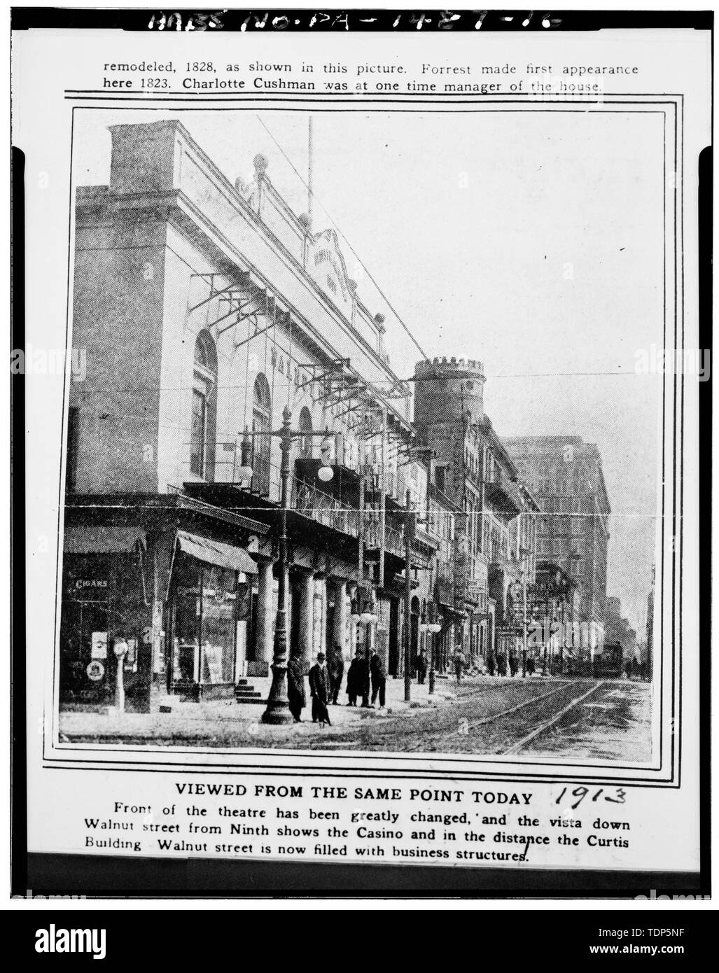 Foto, 1913 - Walnut Street Theatre, 829-833 Walnut Street, Philadelphia, Contea di Philadelphia, PA Foto Stock