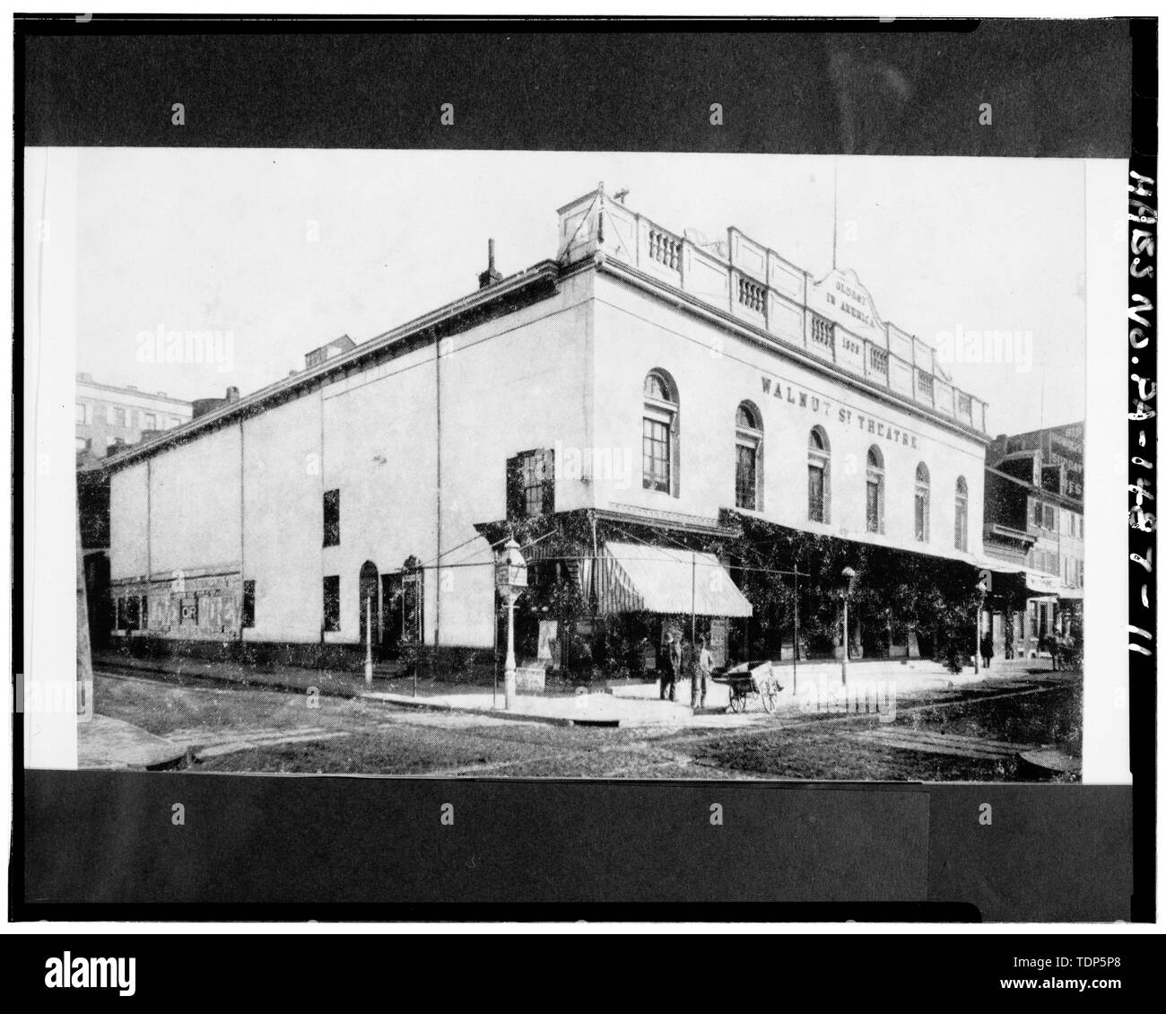 Foto, circa 1890 (prima di Hale rimodellamento del) - Walnut Street Theatre, 829-833 Walnut Street, Philadelphia, Contea di Philadelphia, PA Foto Stock