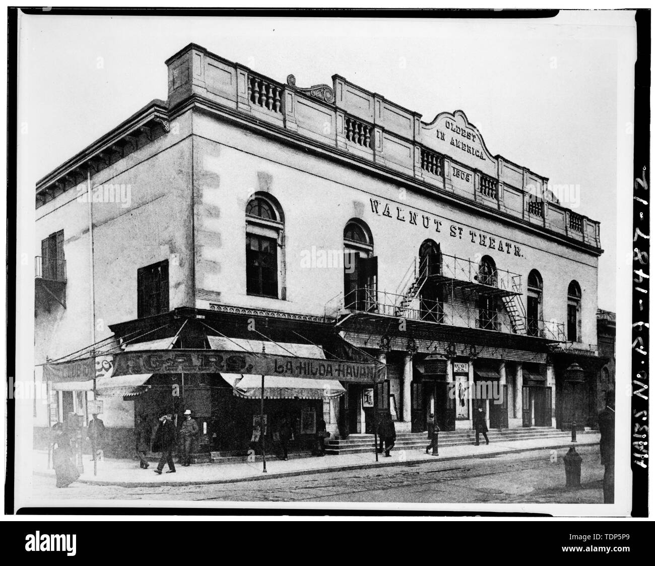 Foto, circa 1900 (dopo Hale rimodellamento del) - Walnut Street Theatre, 829-833 Walnut Street, Philadelphia, Contea di Philadelphia, PA Foto Stock