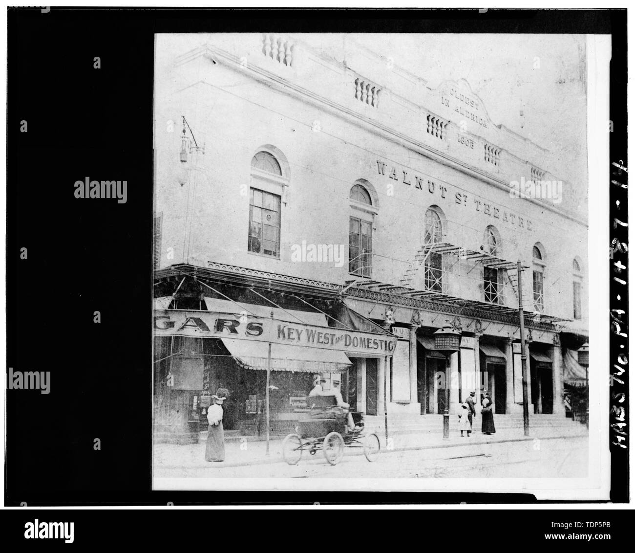 Foto, circa 1905 - Walnut Street Theatre, 829-833 Walnut Street, Philadelphia, Contea di Philadelphia, PA Foto Stock