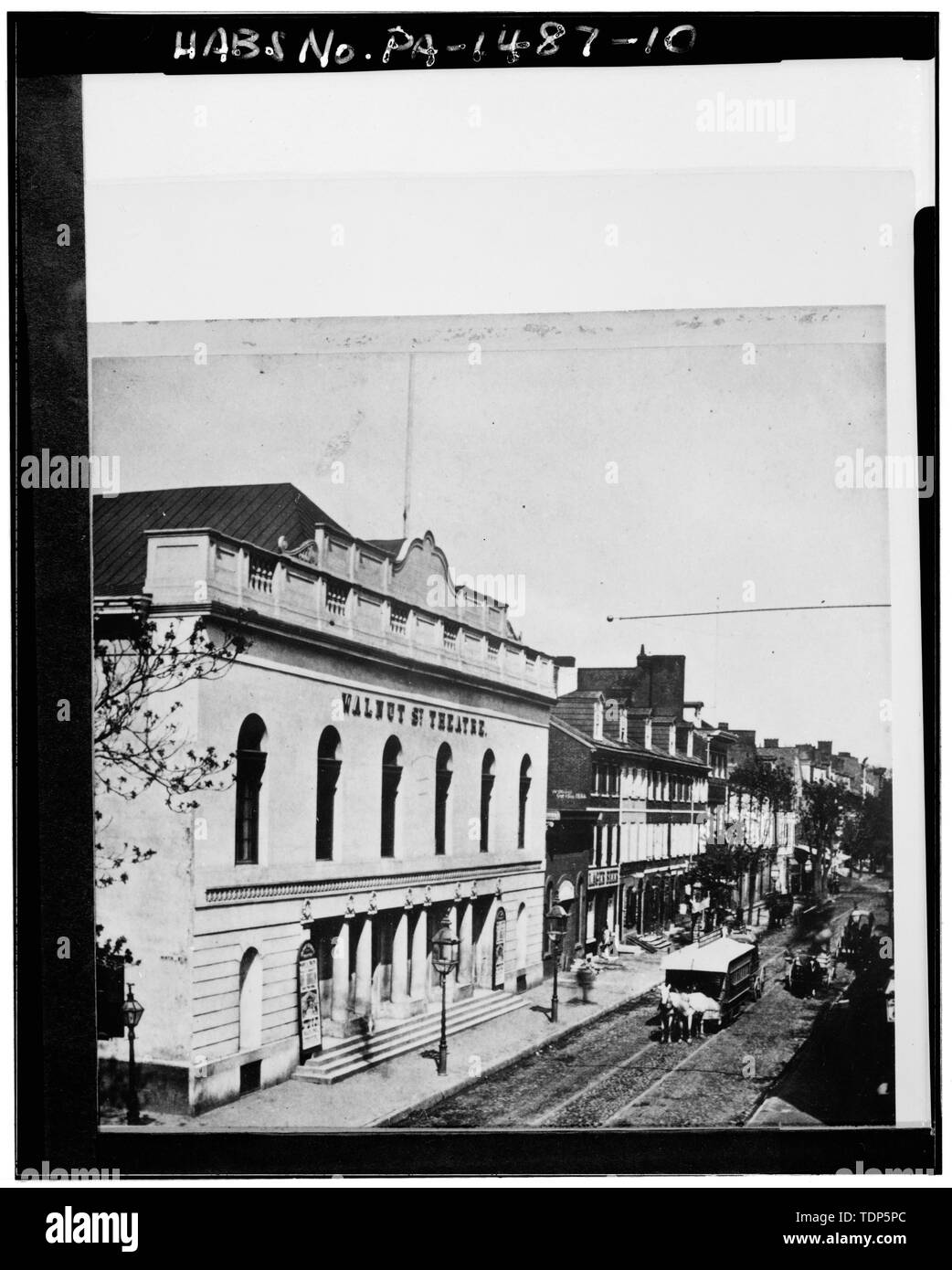 Foto, fine 1880 - Walnut Street Theatre, 829-833 Walnut Street, Philadelphia, Contea di Philadelphia, PA Foto Stock