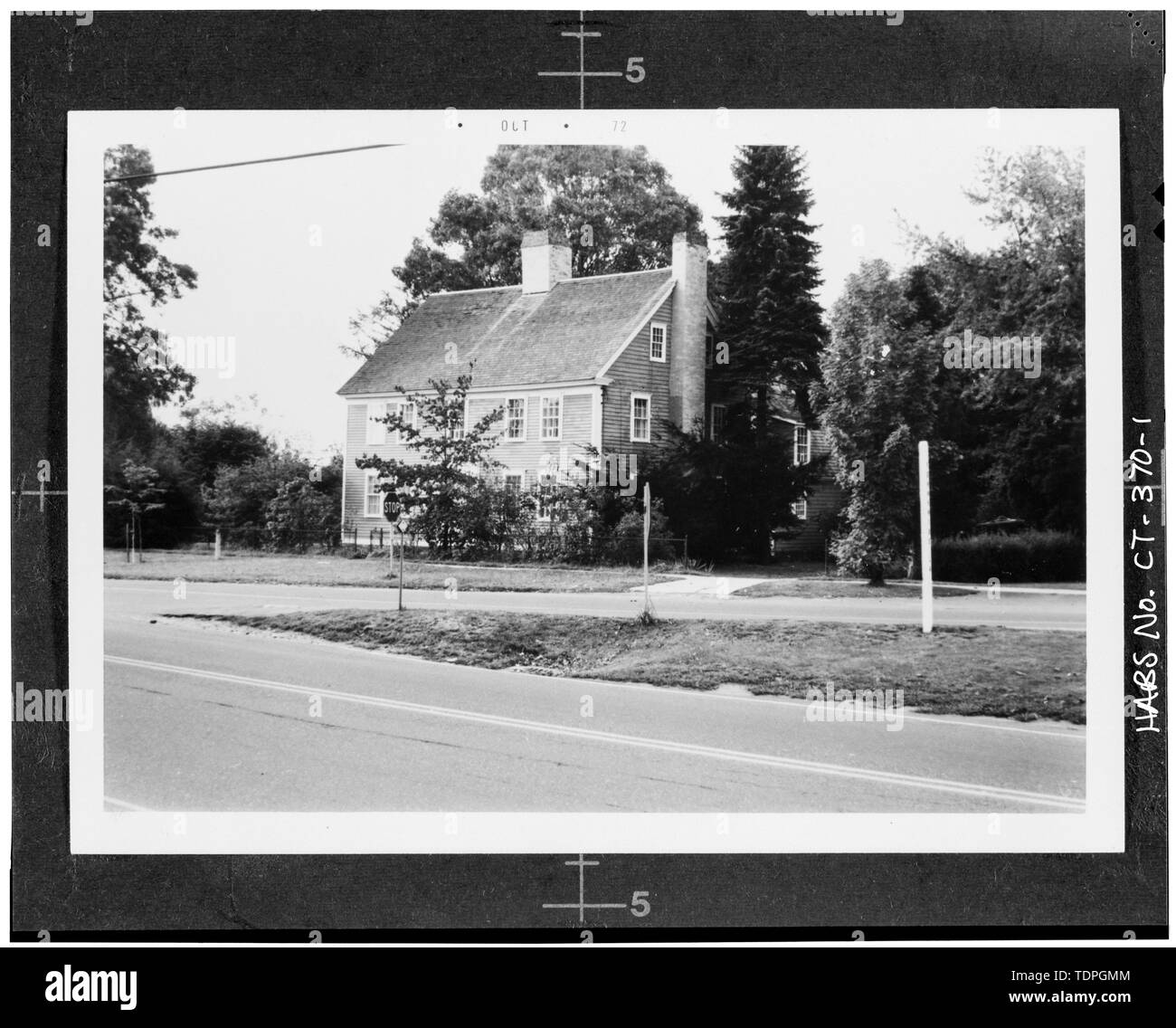 Fotografo sconosciuto Ottobre, 1972 EAST ANTERIORE E LATO NORD - Timothy Pratt House, 325 Main Street, Old Saybrook, Middlesex County, CT Foto Stock