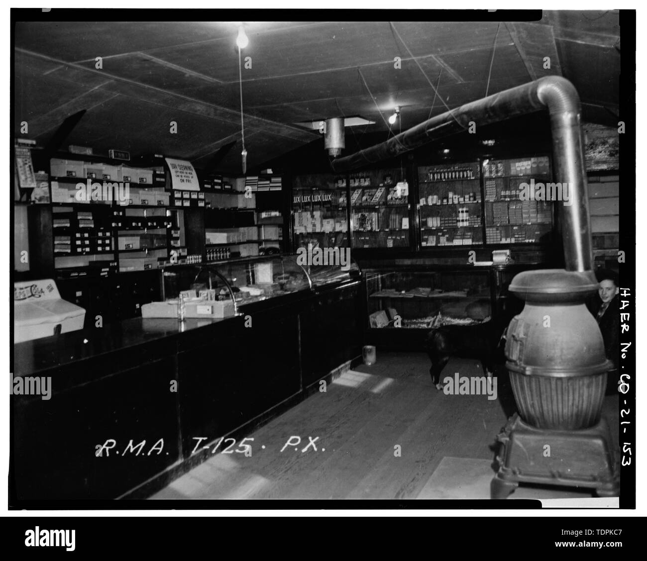 Stati Uniti Esercito, ca. 1943 (stampa originale si trova a Rocky Mountain Arsenal, Commerce City, Colorado). R.M.A. - T-125 P.X. - Rocky Mountain Arsenal, delimitata da novanta-sesta Avenue e cinquanta-sesta Avenue, Buckley Road, Quebec Street e Colorado Highway 2, Commerce City, Adams County, CO Foto Stock