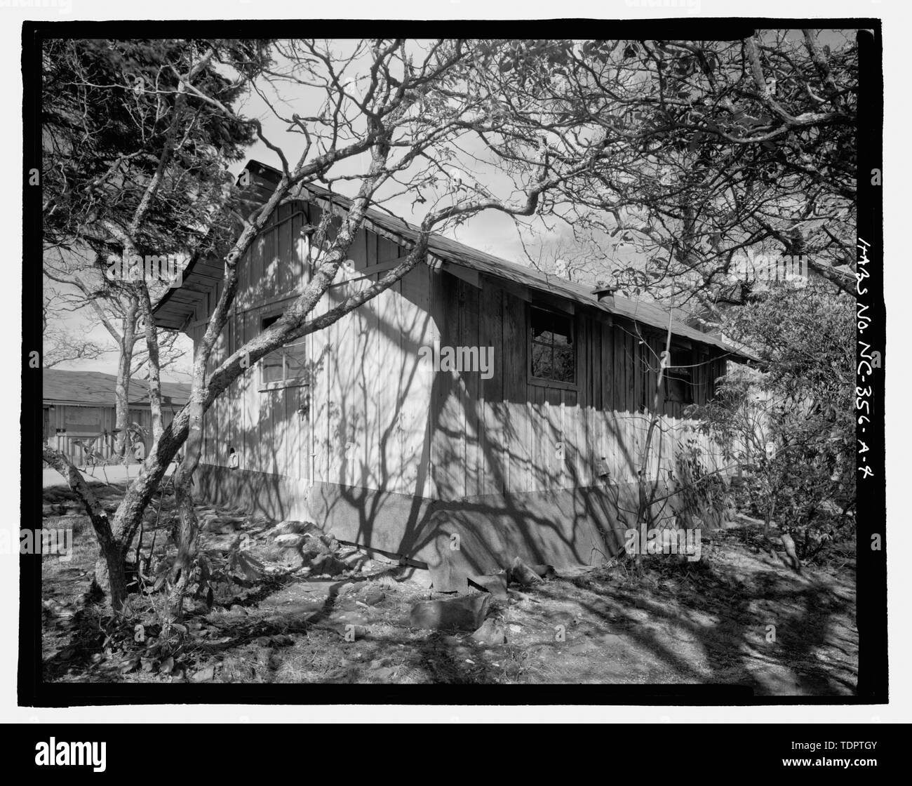 - Pisgah National Forest Inn, servizio lavanderia edificio, Blue Ridge Parkway Milepost 408.6, Asheville, Buncombe County, NC Foto Stock