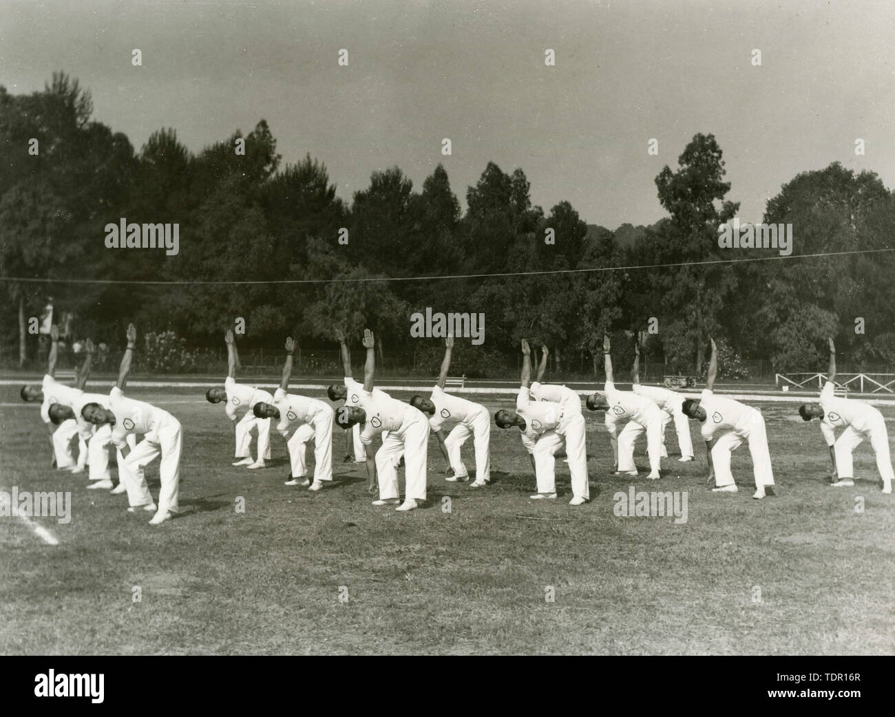 Lo sport giovanile uniformi durante il fascismo, Italia 1920s Foto Stock