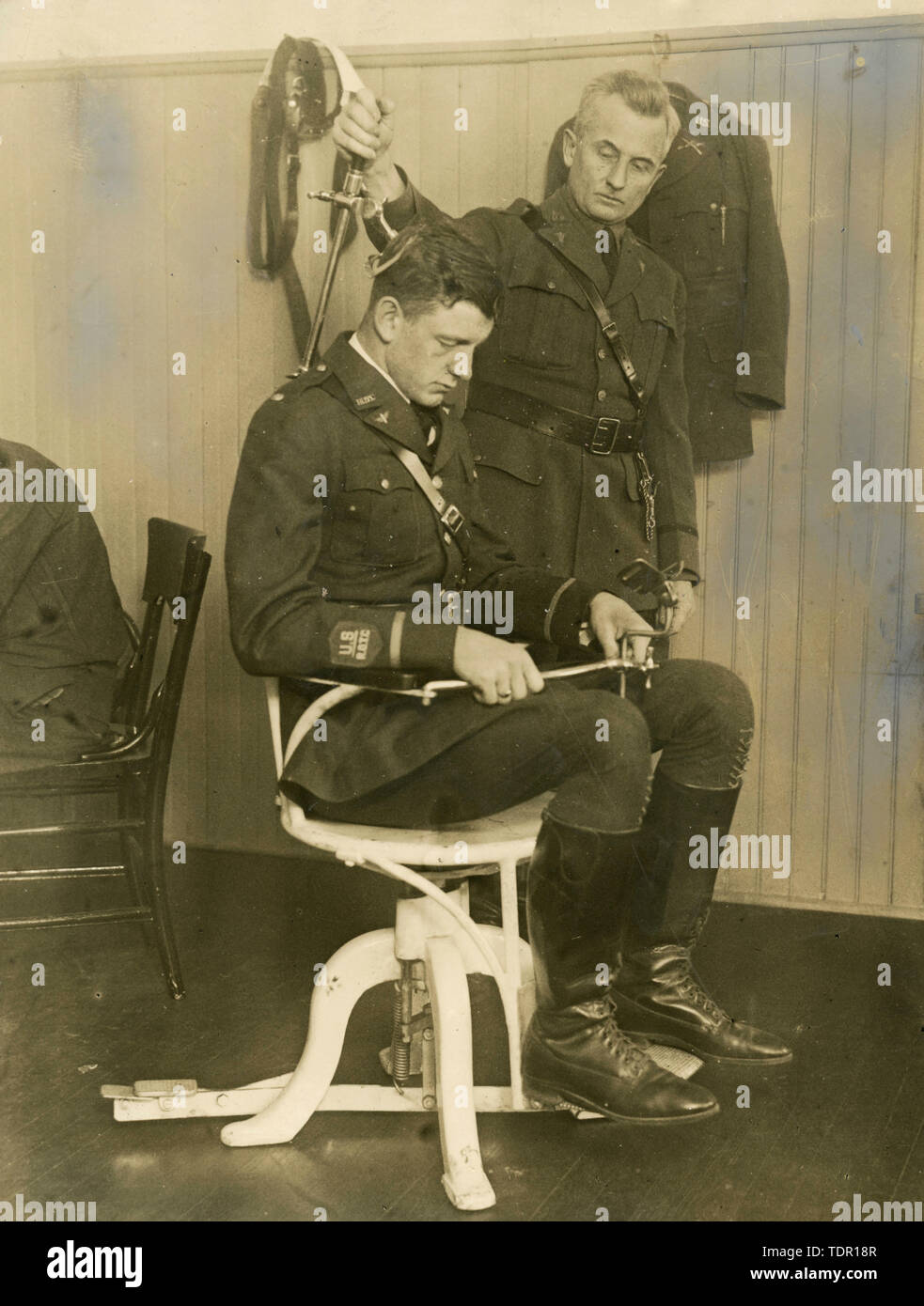 Il primo o Stigmatism Test per qualificarsi come pilota, la New York University, USA 1926 Foto Stock