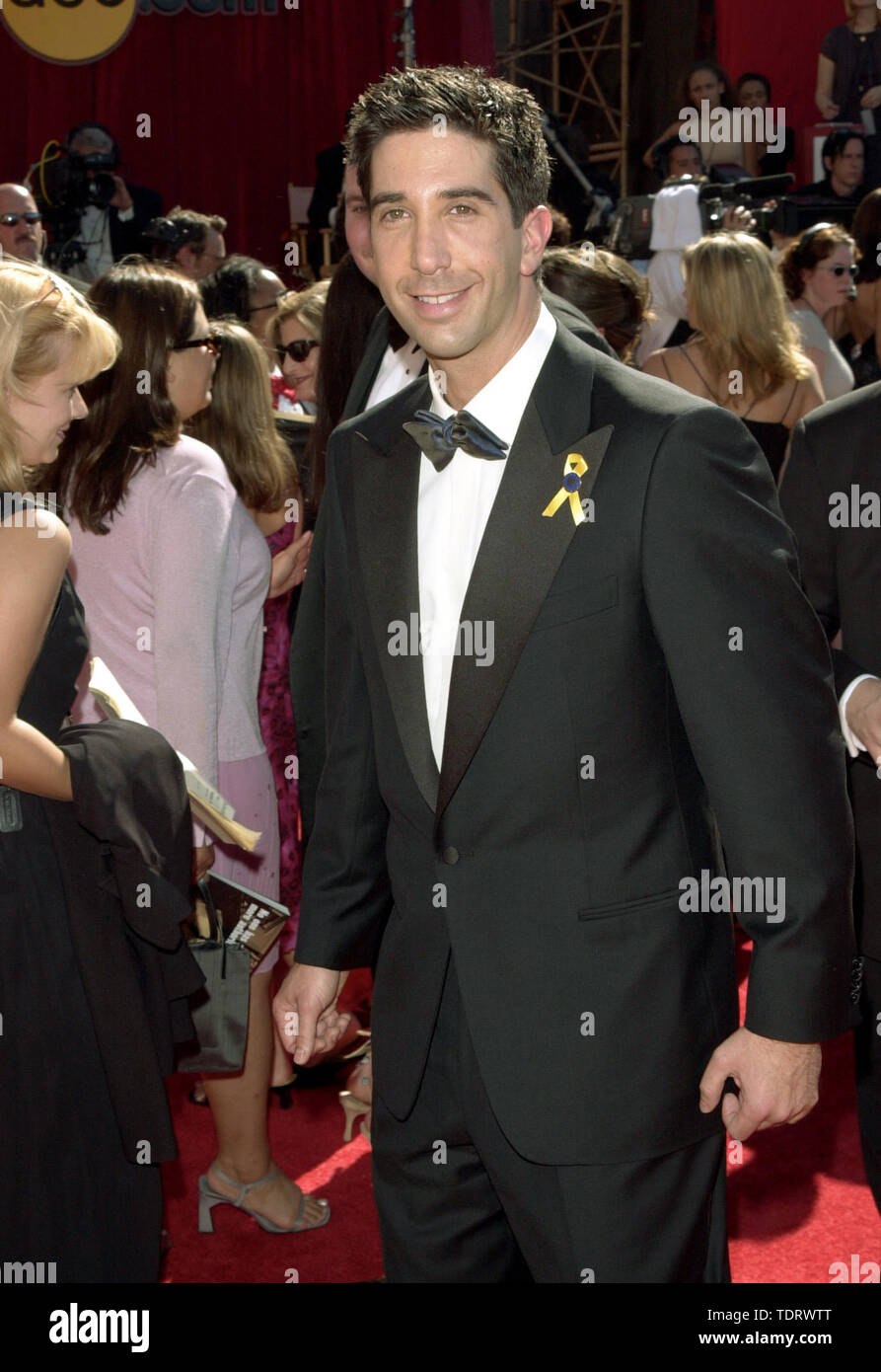 Sep 10, 2000; Los Angeles, CA, Stati Uniti d'America; l'attore David Schwimmer @ 2000 Emmy Awards.. (Credito Immagine: Â© Chris Delmas/ZUMA filo) Foto Stock