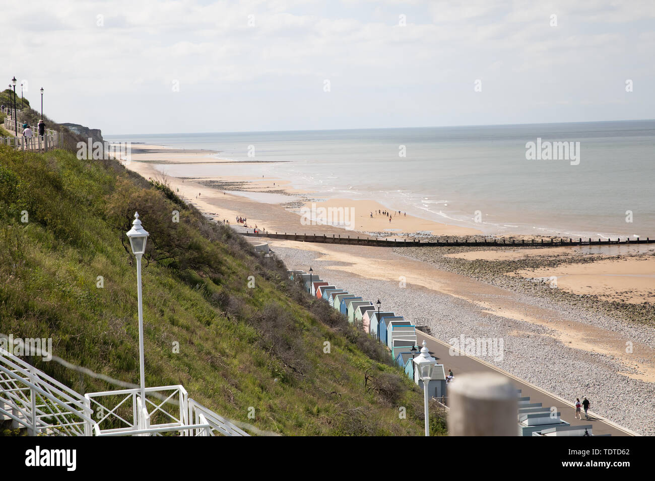 Giornata di sole a Cromer, Norfolk in giugno Foto Stock