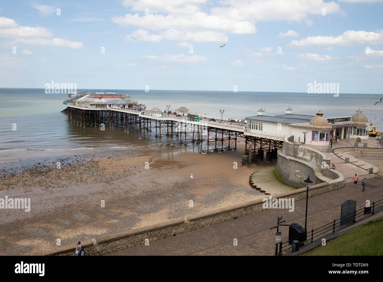 Giornata di sole a Cromer, Norfolk in giugno Foto Stock