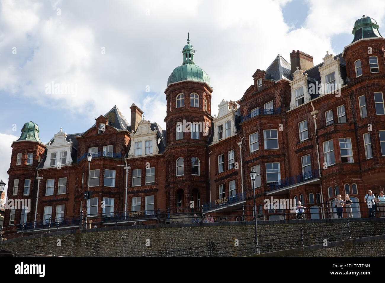 Giornata di sole a Cromer, Norfolk in giugno Foto Stock