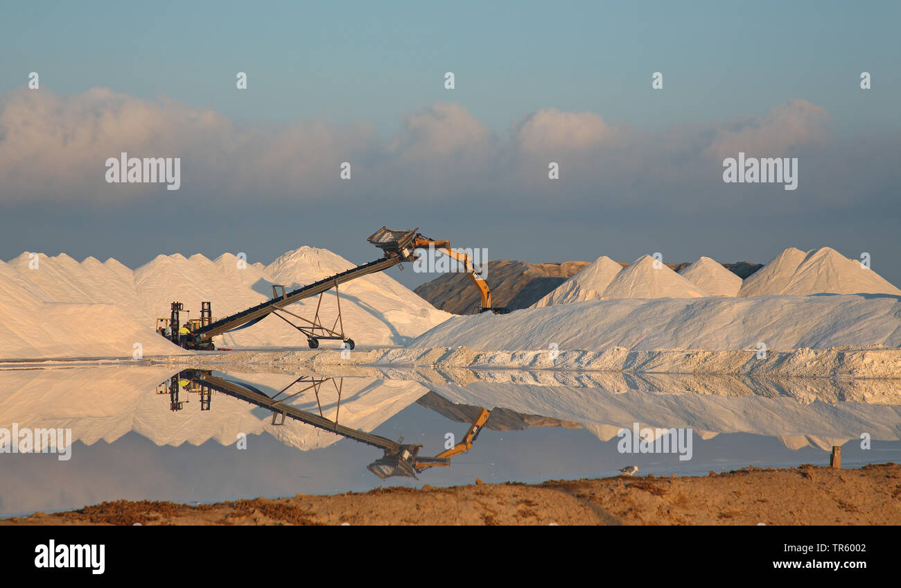 Bonanza per la produzione di sale, Spagna Sanlucar de Barrameda Foto Stock