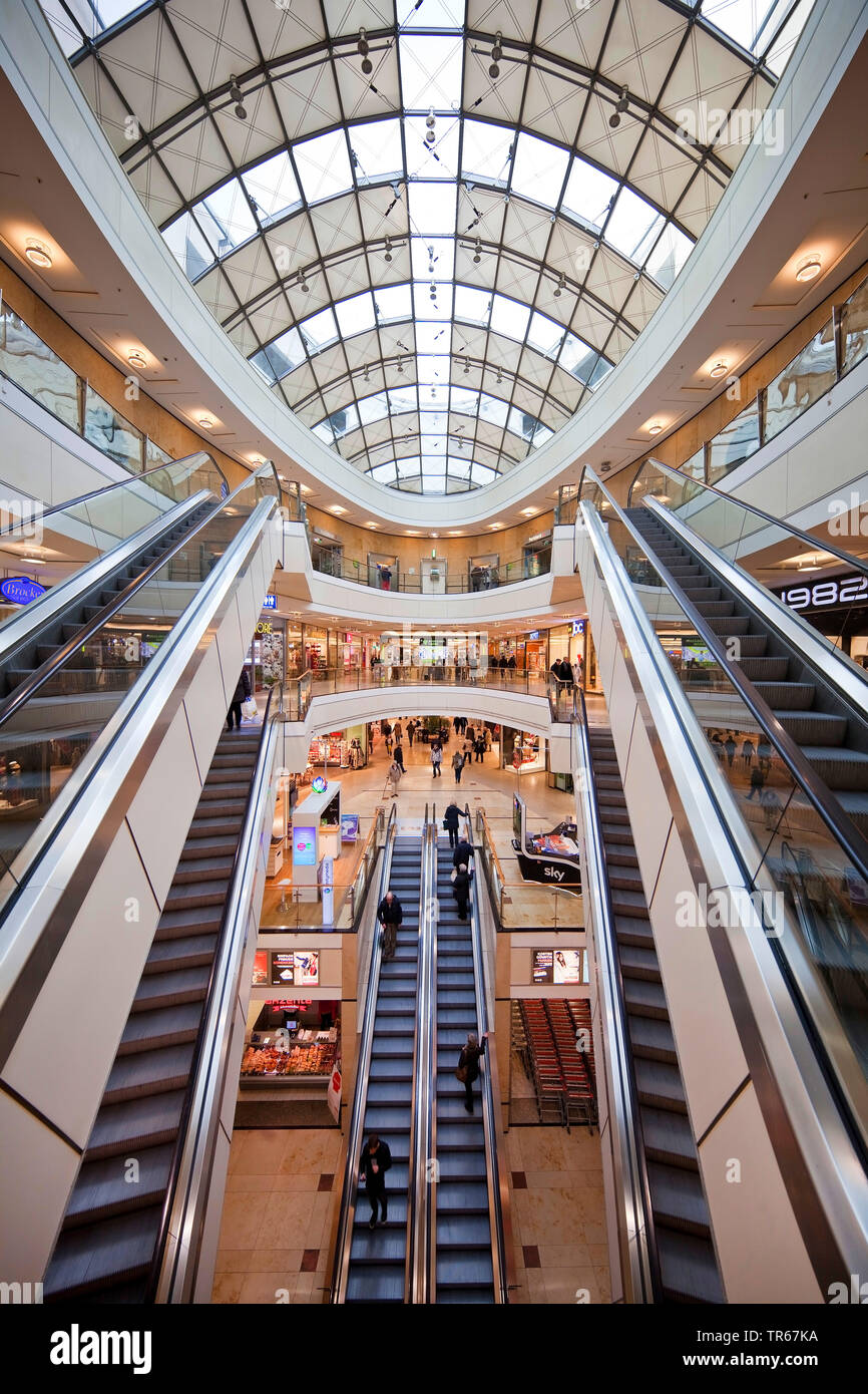 Shopping Mall City-Arkaden Wuppertal, Germania Renania settentrionale-Vestfalia, Bergisches Land, Wuppertal Foto Stock