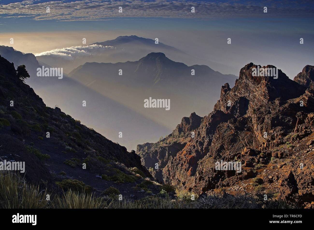 Roque de los Muchachos, Isole Canarie La Palma Foto Stock