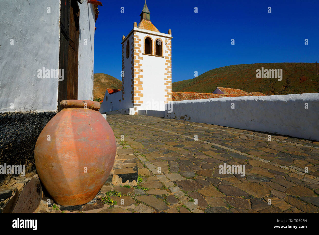 Chiesa di Santa Maria de Betancuria, Isole Canarie Fuerteventura, Betancuria Foto Stock