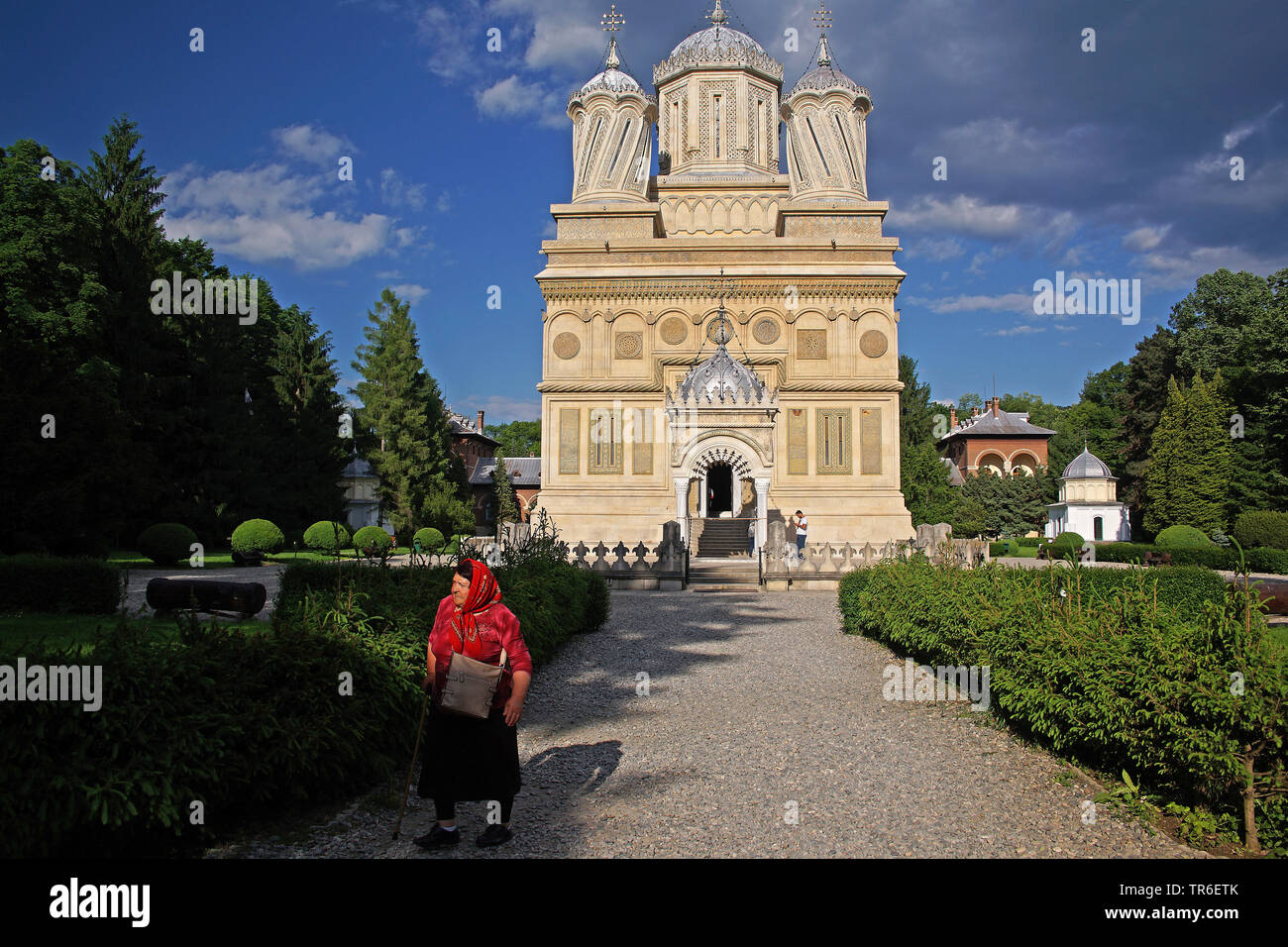 Curtea de Arges cattedrale, Romania, Wallachei, Curtea des Arges Foto Stock