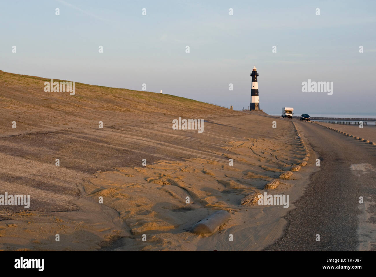 Faro Breskens, Paesi Bassi Foto Stock