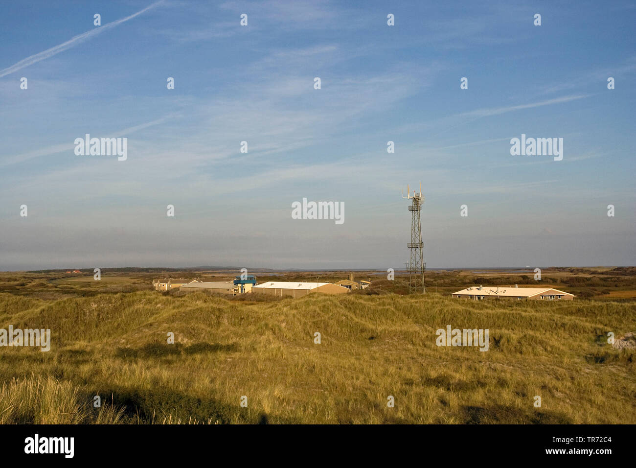 Dune intorno ad una base militare Vlieland, Paesi Bassi Vlieland Foto Stock