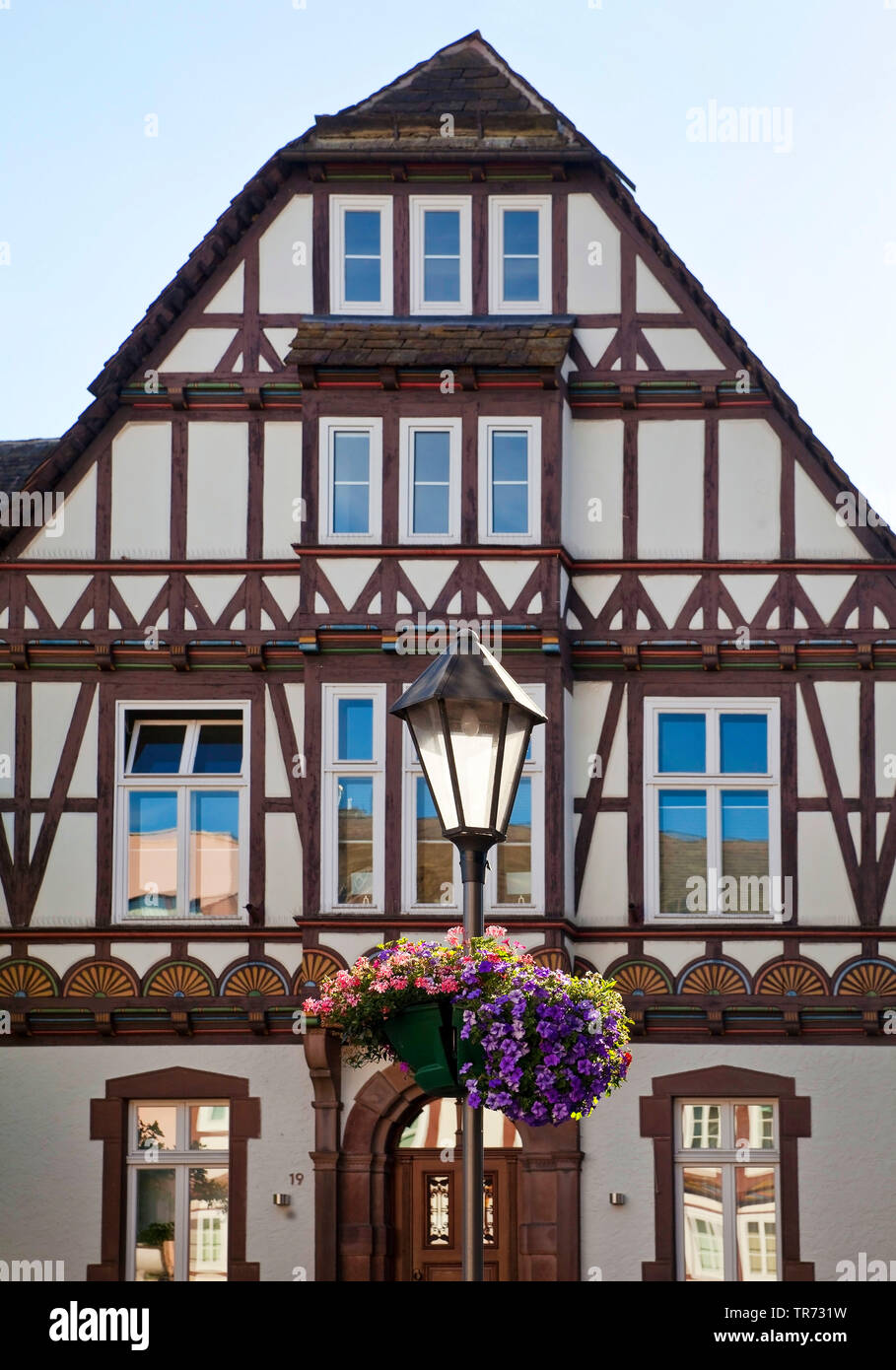 Quadro storico edificio nella città vecchia, in Germania, in Renania settentrionale-Vestfalia, East Westfalia, Hoexter Foto Stock