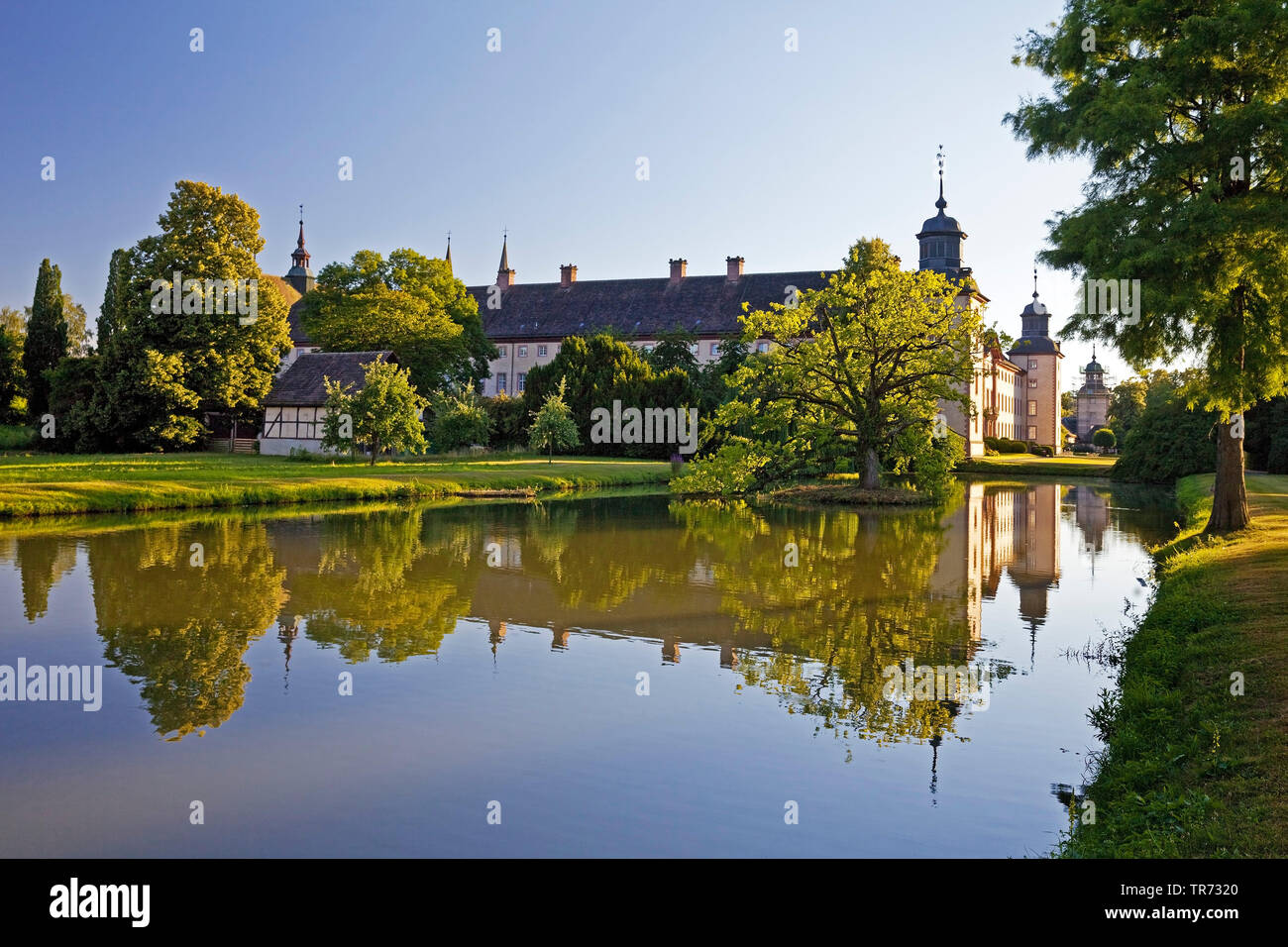 Abbazia imperiale di Corvey, in Germania, in Renania settentrionale-Vestfalia, East Westfalia, Hoexter Foto Stock