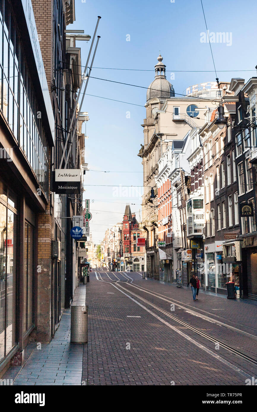 Leidsestraat in Amsterdam, Paesi Bassi, Paesi Bassi del Nord, Amsterdam Foto Stock