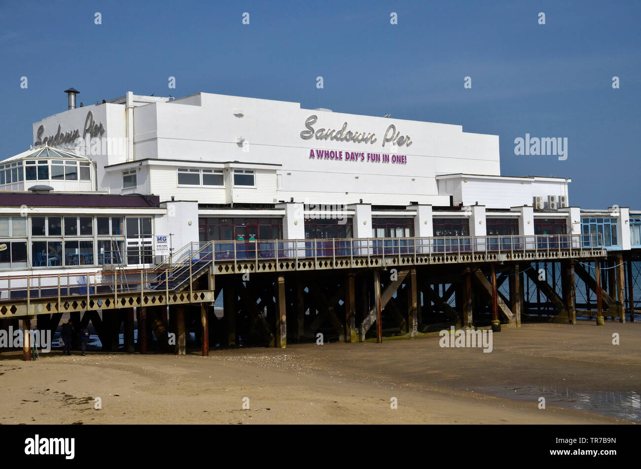 Il molo di Culver a Sandown sull'Isola di Wight Foto Stock