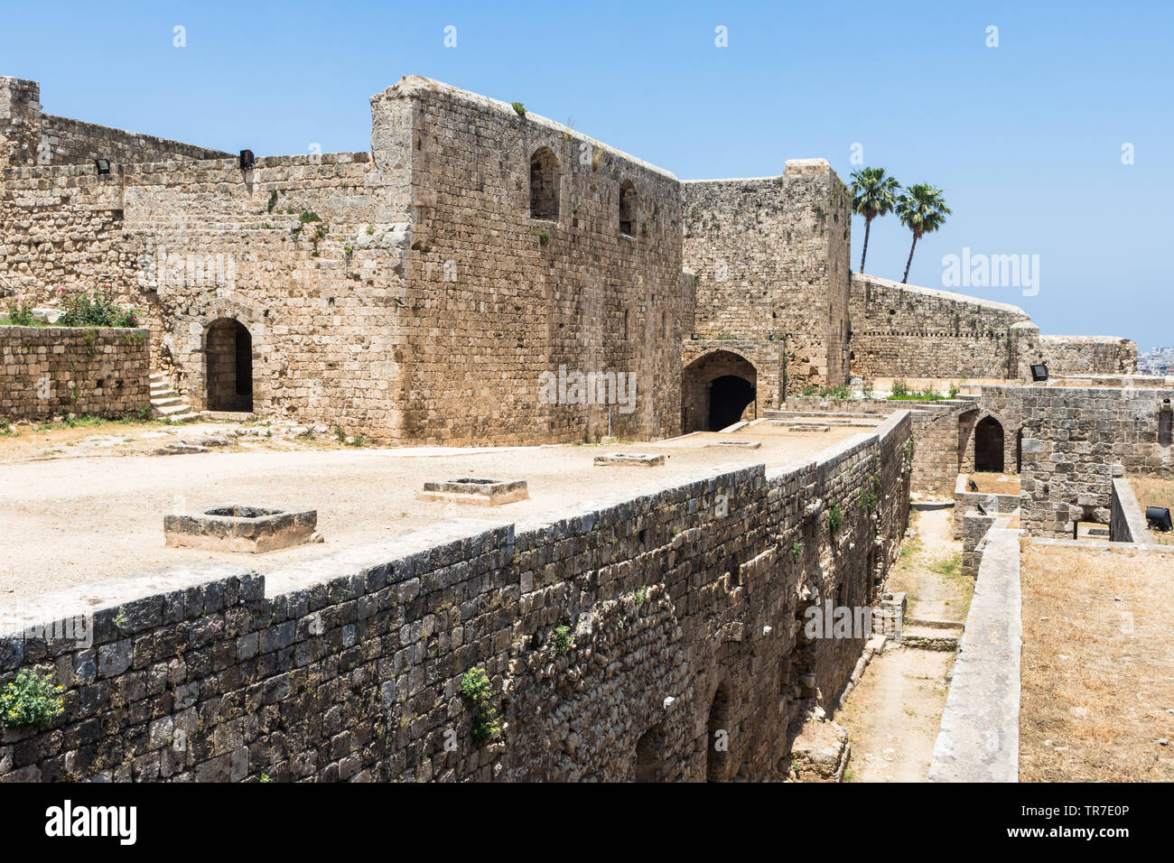 Cittadella di Raymond de Saint-Gilles, Tripoli, Libano Foto Stock