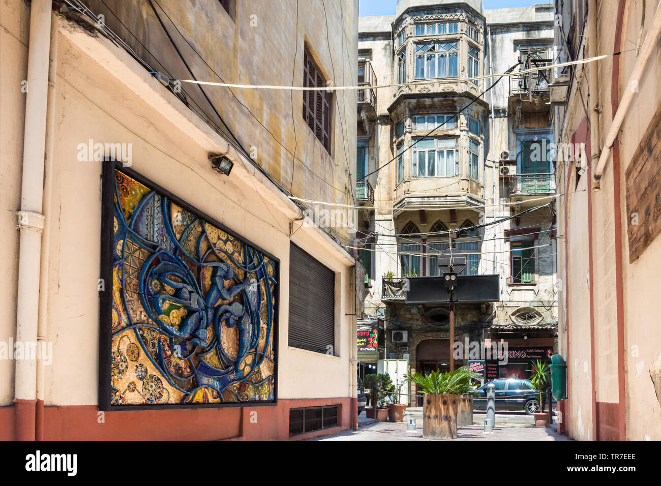 Il vecchio quartiere di Tripoli, Libano Foto Stock