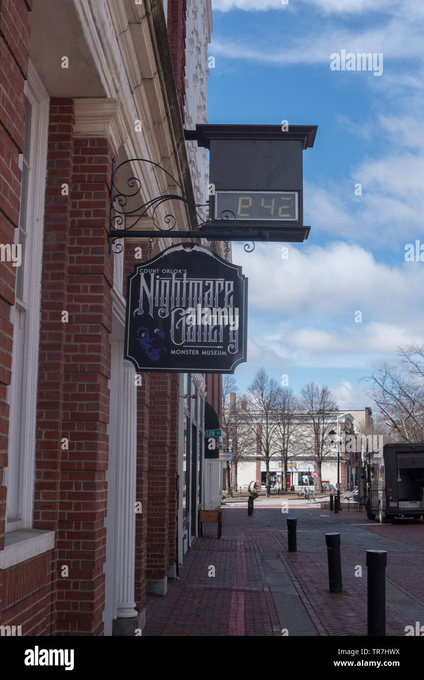 Storica città costiera di Salem nel Massachusetts , Stati Uniti Foto Stock