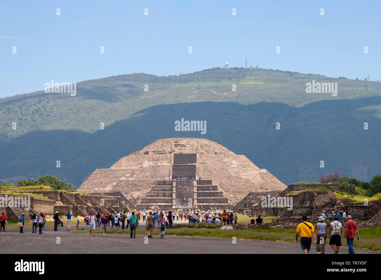 Teotihuacán è un messicano grande complesso archeologico situato a nord-est di Città del Messico. Per il complesso, che una volta era una fiorente pre-Colombiano ci Foto Stock