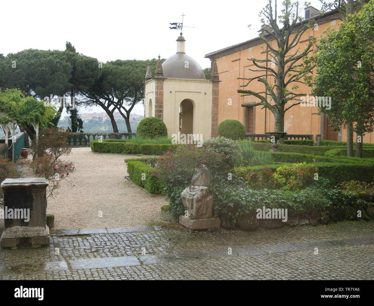 Gli edifici e i giardini di Villa Mondragone a Frascati, associato con il Papa Gregorio XIII e la famiglia Borghese Foto Stock