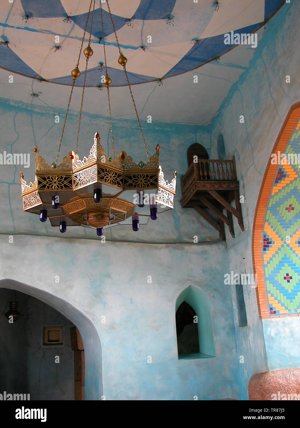 Mock-up di una fiction: Agrabah, Aladdin's città, Le Passage Enchanté d'Aladdin, Disneyland Park, Parigi, Francia Foto Stock