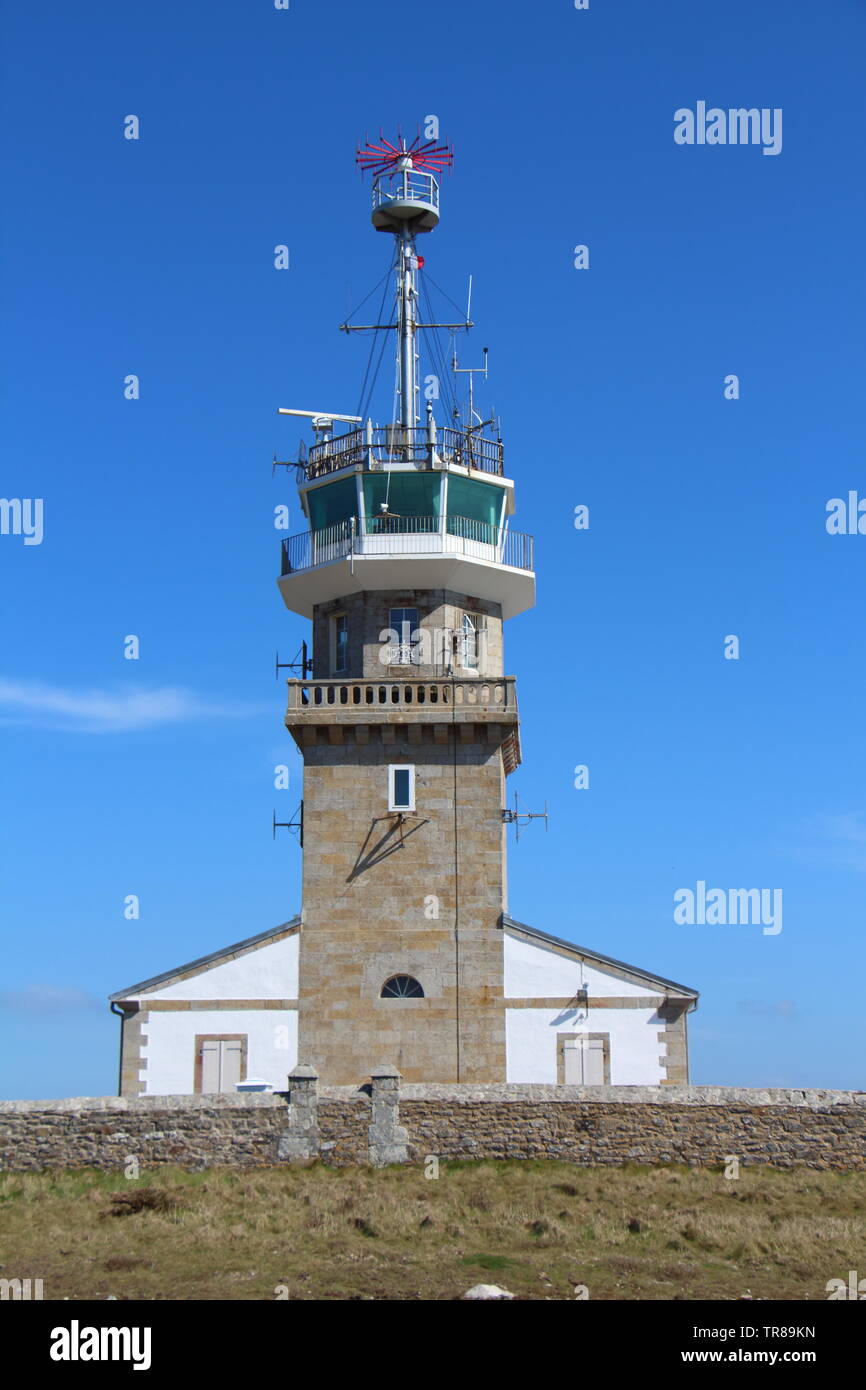 Outdoor di Pointe du Raz semaforo in Plogoff Foto Stock