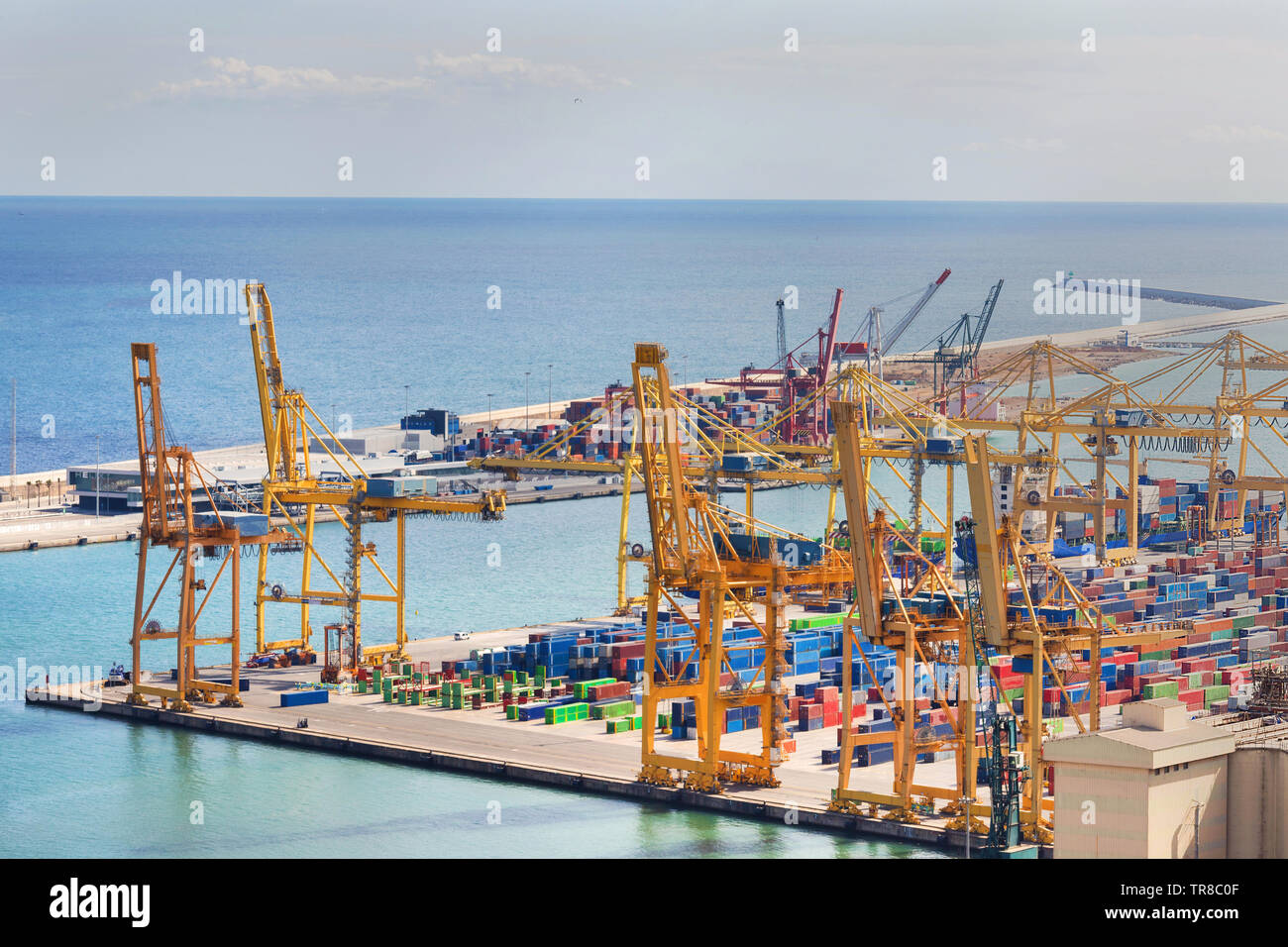 Contenitore porta pulire con l'oceano Foto Stock