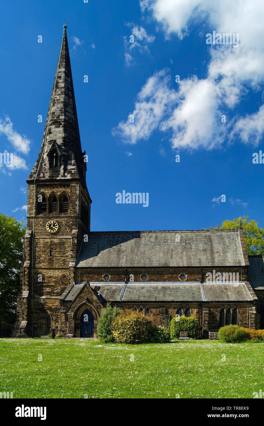 UK,Derbyshire,Clay Cross,St Bartholomews Chiesa Foto Stock